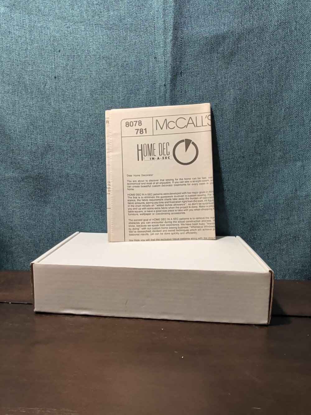 Vintage 1995 McCalls 8078 Home Dec In A Sec Window Treatment Swag Valance UNCUT - Picture 12 of 16